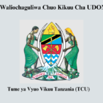 Waliochaguliwa Chuo Kikuu Cha UDOM