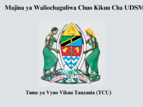 Majina ya Waliochaguliwa Chuo Kikuu Cha UDSM