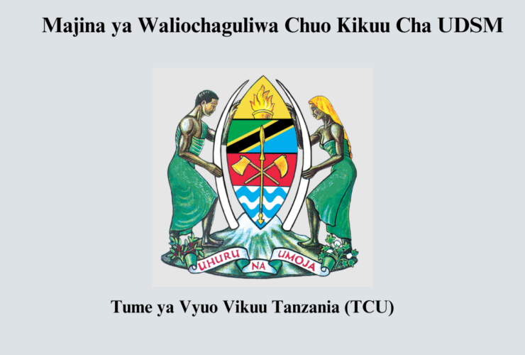 Majina ya Waliochaguliwa Chuo Kikuu Cha UDSM