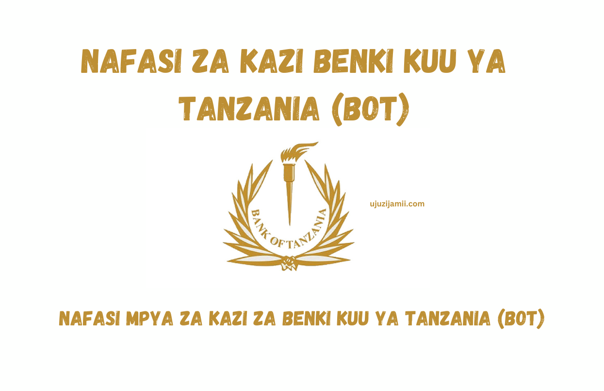 Nafasi za kazi Benki Kuu ya Tanzania (BOT)