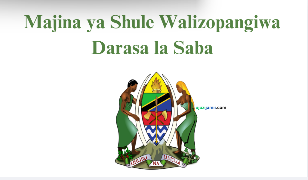 Majina ya Shule Walizopangiwa Darasa la Saba kwenda Kidato cha Kwanza